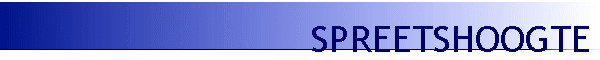 SPREETSHOOGTE